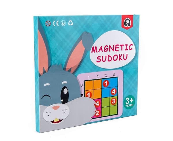 1 sett pedagogiske Sudoku-puslespill gjenbrukbart brett reiseleker for gutter jenter