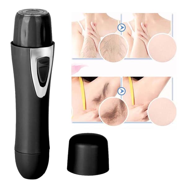 Mini elektrisk epilator hårfjerning til ansigt krop armhule ben depilator (sort)