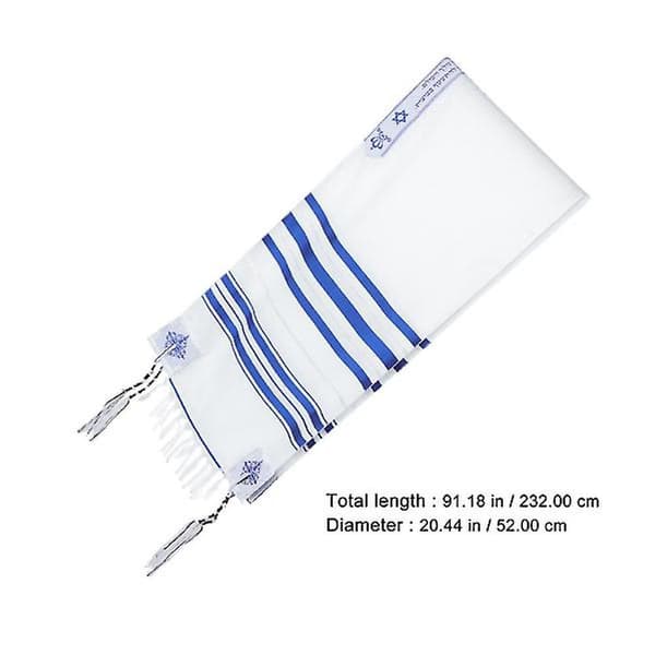 Messiansk Bönesjal Tallit Bönescarf Religiös Bönesjal Duk För Män Kvinnor (FMY)