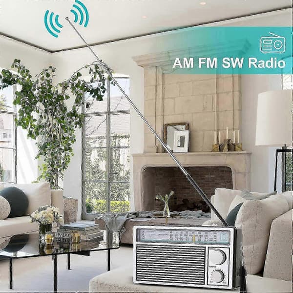 AM FM Transistoriradio, Kannettava Retrostyyli Kovalla Äänellä