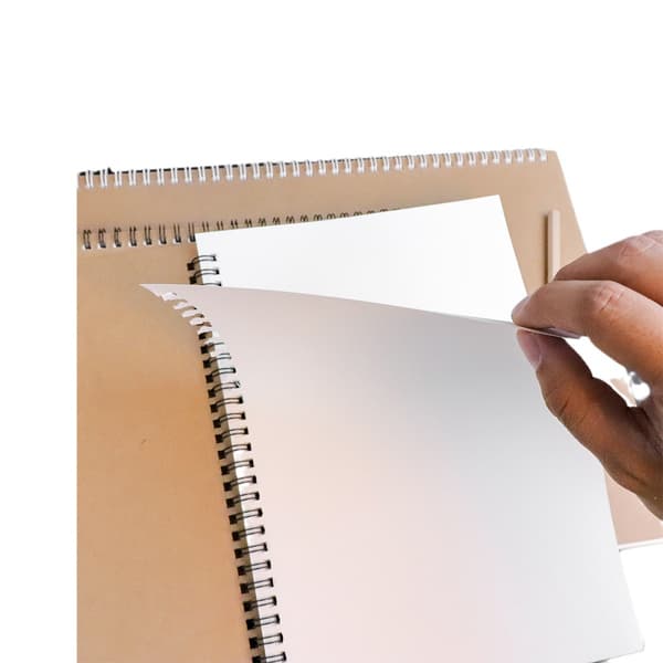 Spiralblok A4 Kraftomslag - Spiralbundet notesbog til rejser og kontor (3-pak)