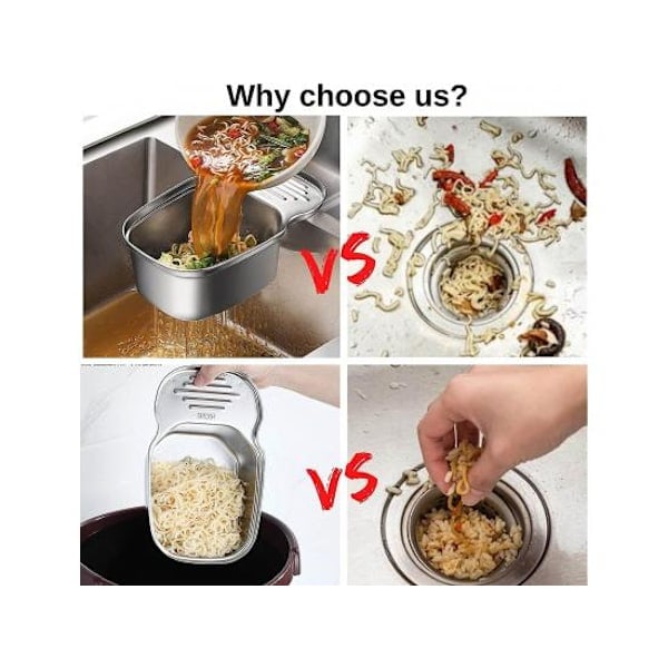 Multifunctional Corner Sink Strainer, Food Catcher, Waste