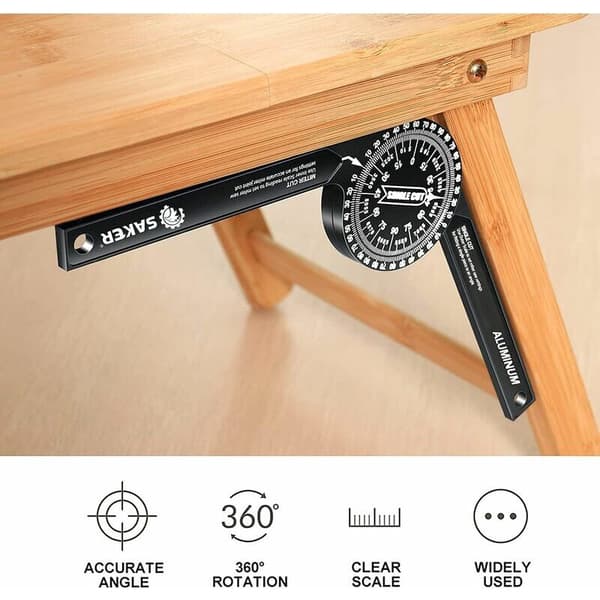 Miter Saw Angle Finder with Indoor and Outdoor Laser Precision Protractor
