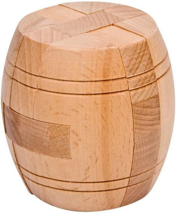 Vuxen handgjord kruttunna träpussel vuxen interlocking 3D