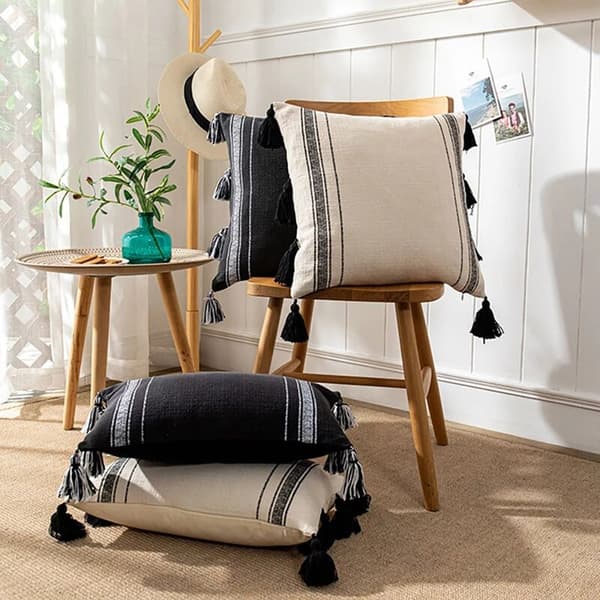 Moderne minimalistisk linje duskepute bohemsk stil pute til sofa soverom A