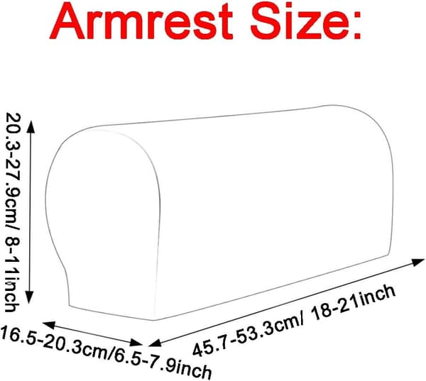 1 par PU-skinnbeskyttere for lenestolarm, stretch S