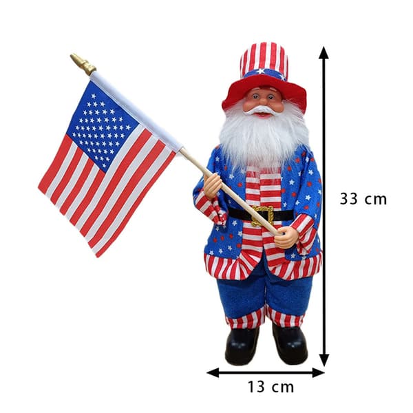 Independence Day Uncle Sam PVC Action Figure Desktop Decorative Ornament C C