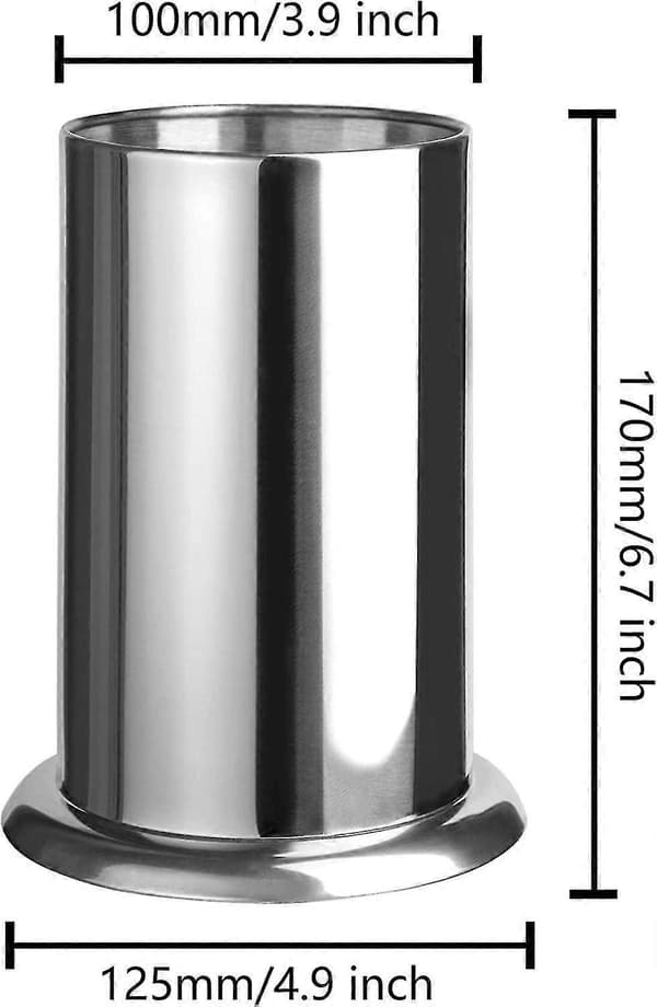 Sugrørsholder for Benk, Kafferørepinnerholder i Rustfritt Stål 17 x 12,4 cm