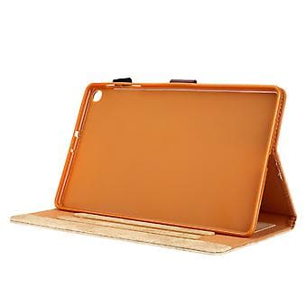 Nahkakotelo tabletille Samsung Galaxy Tab A9 (keltainen)