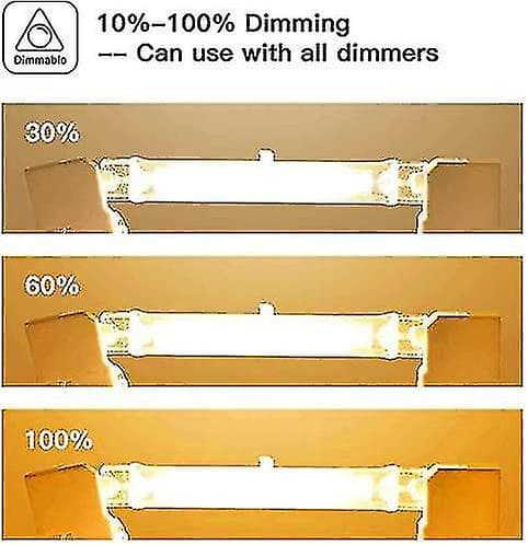 5-pack R7s Halogen Bulb 118mm 200w 230v, R7s Halogen Rod 118mm, Halogen Bulb R7s Dimmable Halogen Rod Lamp for Construction Floodlights, Work Lighting