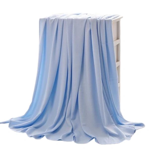 100*150cm Køleplaid - Køleplaid til Søvnproblemer og Nattesved, Isplaid til Alle Årstider, Ultralet og Sval Plaid