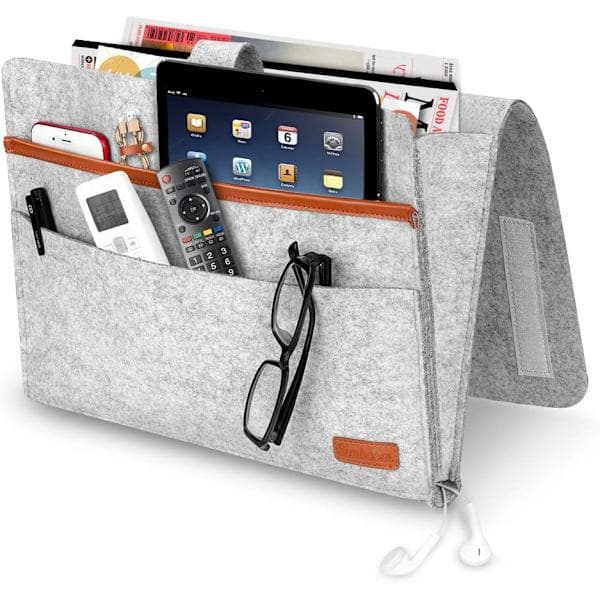 Bed Organizer, Felt Bedside Caddy Non-Slip Headboard Storage Sofa Bed Hanging Bag