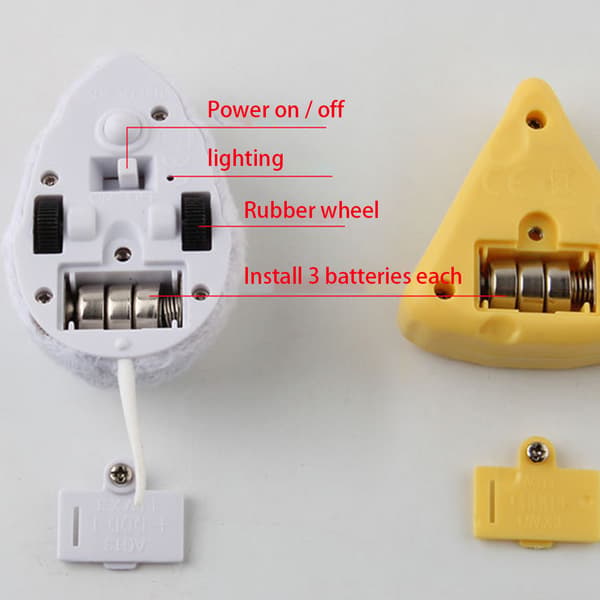 Realistic Plush Remote Control Mouse Toy for Cats