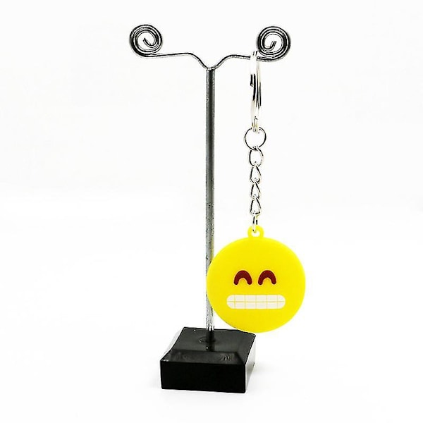 18 stk. Smiley nøglering, nøgleringe, Emoji nøglering, Emoticon nøglering, Mini børnenøglering, Smileys nøglering, Nøgleringssæt, Emoji nøglering