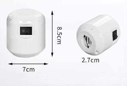 Elektrisk luftpumpe til komprimering af vakuumopbevaringsposer (hvid)
