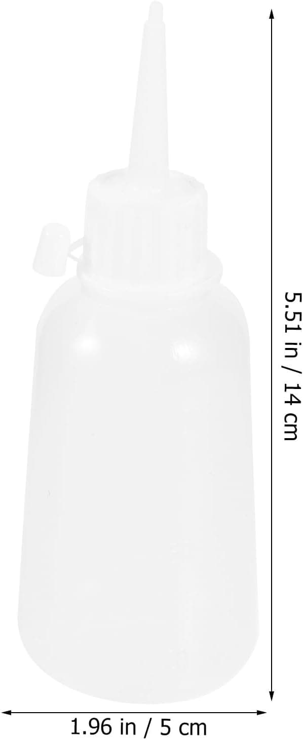 100 ml plastlimflaske med nålespiss, 10 stk -