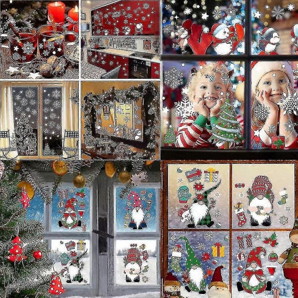 Christmas Snowflake Window Decorations, Merry Christmas Window Decorations For Party Decorations