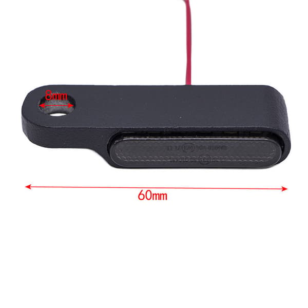 Mini LED-blinklys til motorcykel, scooter, caféracer (sort)