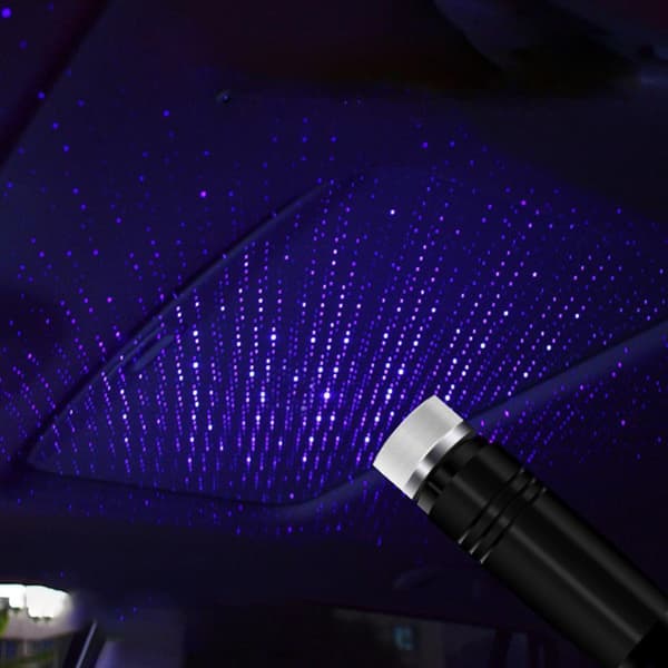 Bil Laser Star Dome Lampe USB Atmosfære Lampe Bil Star Dome D