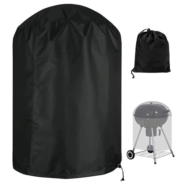 Universal Grillovertræk, Grillbeskyttelse, 70x70 cm, Rundt Grillovertræk, Udendørs Grillovertræk, Rund Grill
