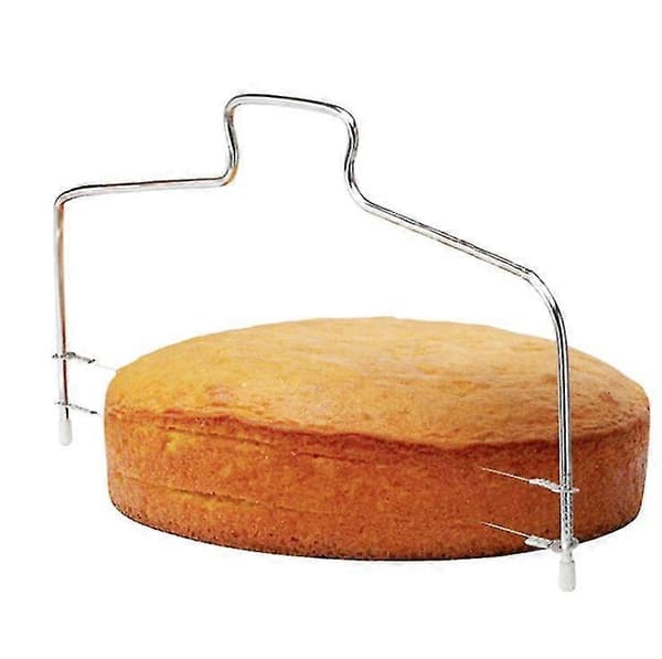 Horisontal kake- og bakverksskive i rustfritt stål med doble linjer