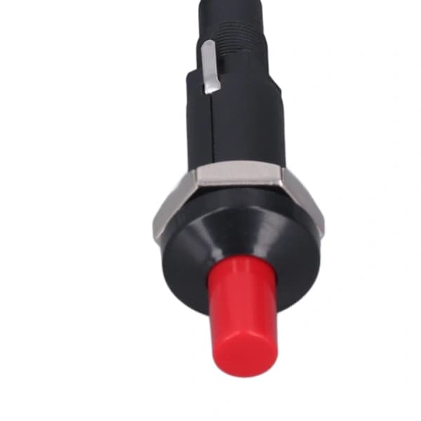 2-pack Piezo Igniter Push Button Set with 1m Cable and Ignition Needle for Gas Stove, Oven, Heater, Fireplace Black Red