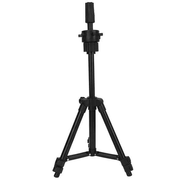 Mannequin Head Stand Aluminum Alloy Adjustable Wig Head Mold Holder Bracket for Hairdressing Training