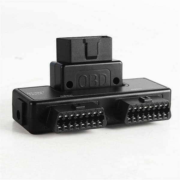 OBD2 One Divided into Two Adapter Cable 16-Pin 16-Core OBD Extension Cable Connector Adapter Cable Universal Dc5521