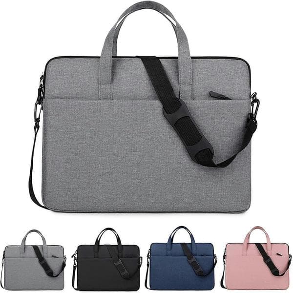Water-resistant laptop case with handle and adjustable shoulder strap for 13 14 15 inch laptops