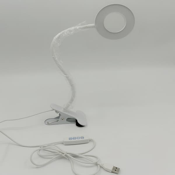 LED leselys, nattbordslampe med klips