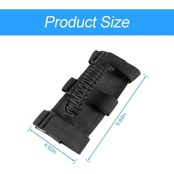 2-pack Grab Handles for Roll Bar, Black
