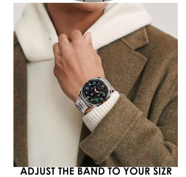 Premium Magnetic Stainless Steel Bracelet for Galaxy Watch 7 Silver Silver Silver
