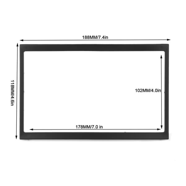 2 Din Bil Dash Monteringsram Installationskit Trimram Universal Modifiering 178x102MM