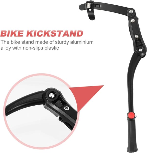 Justerbar sidestøtte i robust aluminiumslegering til mountainbikes og racercykler i ujævnt terræn