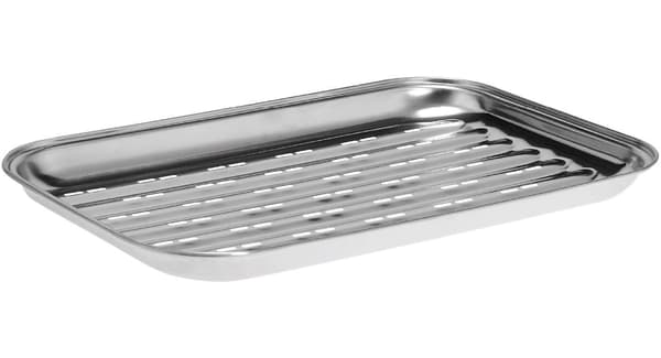 Grillbrett, grillpanne, rustfritt stål, ca. 35 x 25,5 cm