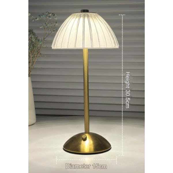 LED bordlampe enkel retro café stemningslampe bordlampe touch USB opladning bar bordlampe