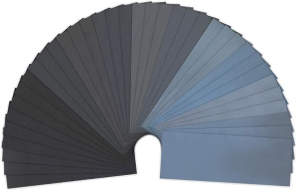 36-pack sandpapper, LANHU sandpapper 23 x 9,3 cm vått och torrt 320/400/*