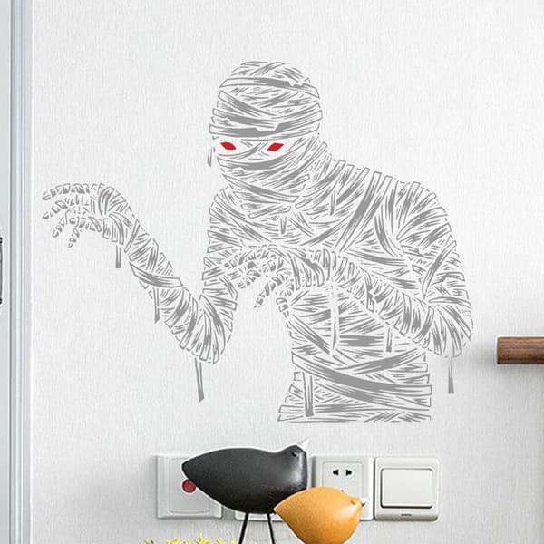 3D Halloween Seinätarrat, Halloween Muumio Seinätarrat