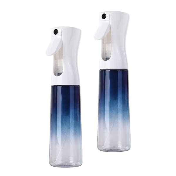2x Kontinuerlig Spray Mist Vannflaske Trykksatt Gradient blå