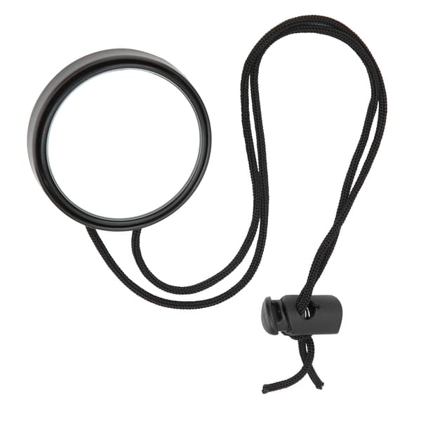 Dive Rearview Mirror 360 Degree Adjustable Rearview Mirror with Lanyard Diving Accessories Black