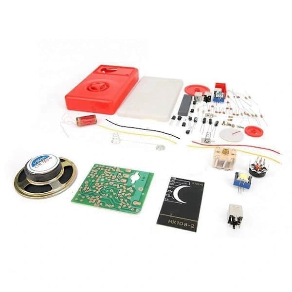 1 Set 7 Tube AM Radio Electronic DIY Kit Electronic Learning Kit HX108-2 DIY Kit Without Battery Multicolored