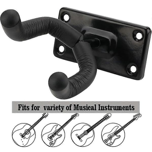 2-pack Gitarrhängare Gitarrkrok Gitarrhållare Gitarr Väggfäste Hängare För Elektriska Akustiska Och Basgitarrer Ukulele-Yvan