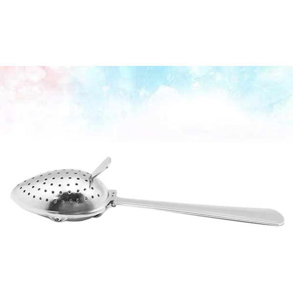 Tesil Snap Ball Tesil i rustfrit stål Si Filter Infuser til løse blade Te Sliver 2 stk