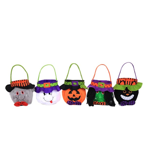 Halloween dekorationer heks græskar mulepose børn slikpose (5 stykker)