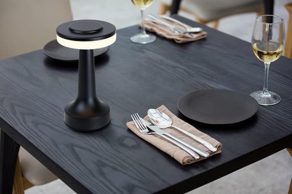 Restaurant bar KTV metallbordlampe USB-lading trinnløs dimming