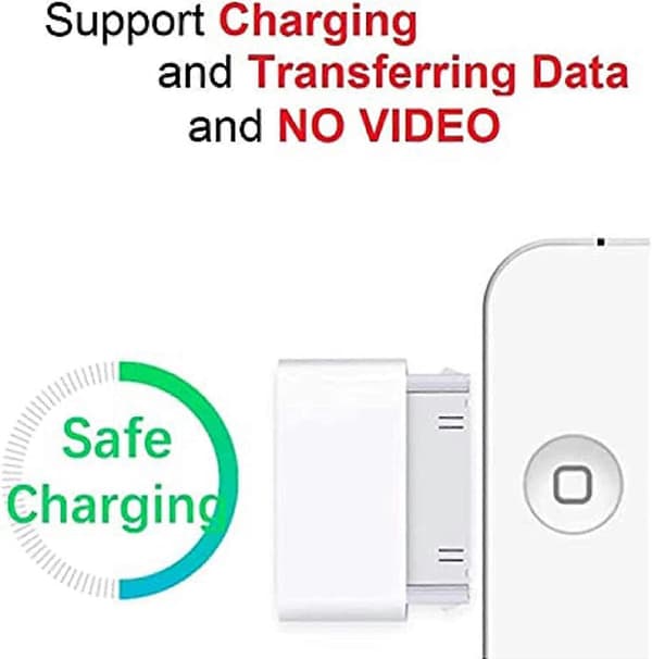 Lightning til 30-pin adapter han til 8-pin hun stikkonverter med iPhone