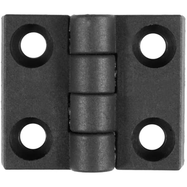 2 stk 63mm x 50 Plastskabshængsler Sort