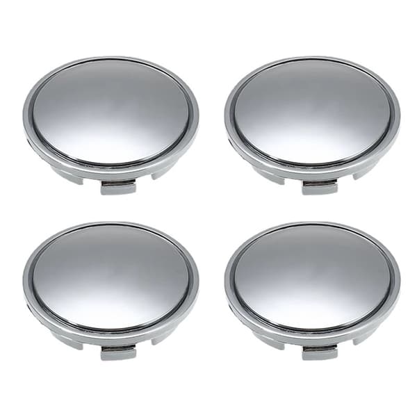 Velegnet til 65 mm bilmodificeret tom navkapsel-etiket center navkapsel ABS galvaniseret sølv 4 stk.