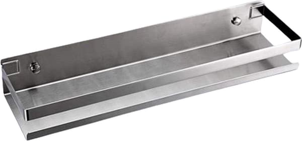 Baderomsoppbevaring Flytende Hylle, Dusjhylle, Ingen Boring, Rustfritt Stål, Sølv, 40 cm
