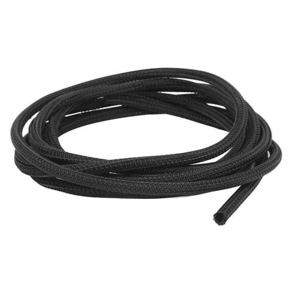 5mm/0.2 inch Black Cord Protector Self-Wrapping Cable Sleeve High Temperature Resistant Cable Sheath for RV Boat 7.5m/25ft